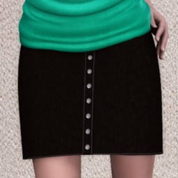 GeneriCorp: Suede Button Skirt for A3 Image