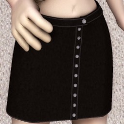 GeneriCorp: Suede Button Skirt for Cookie Image
