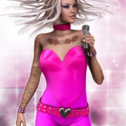 Pink Luv: Idol Suit for V4 Image