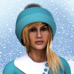 Winter Knit Hat with Pom Pom for Dawn image