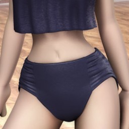 Swim Separates: High Waist Ruched Bikini Bottoms for Cookie image