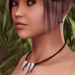 Jungle Fang Necklace/Earrings for V4 IMage